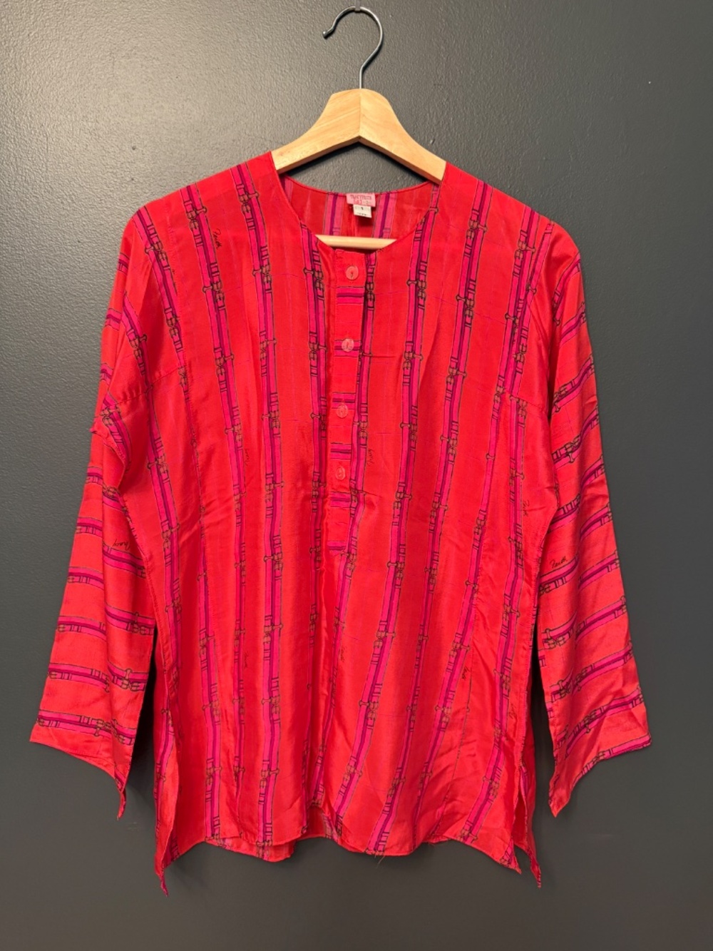 Y2K Tracy Feith Raj 100% silk tunic Rare NWOT Size Small